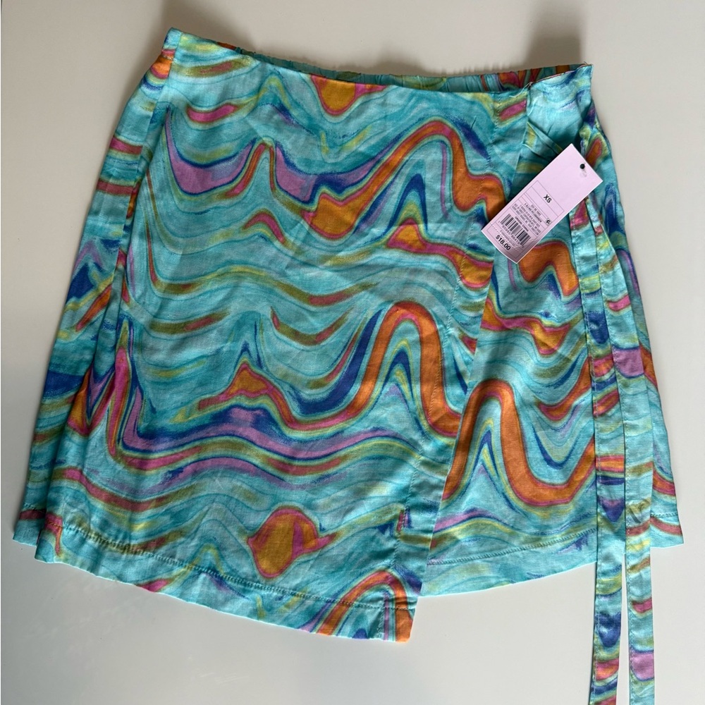 Colorful Swirl Pattern Skirt